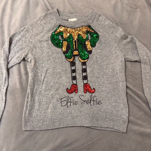 H&M | Christmas Sweater “Elfie Selfie” - Picture 1 of 7